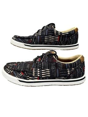 Twisted X Women's Kicks Lace-Up Southwestern Sneakers Size 8